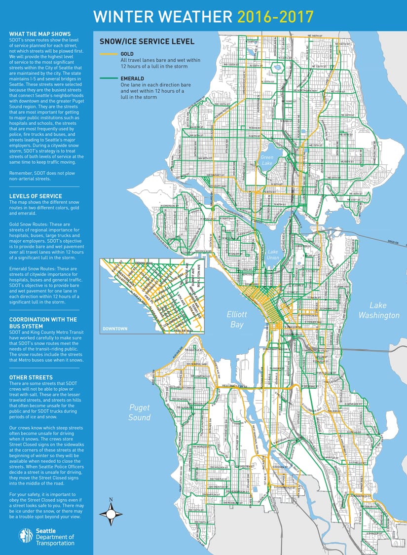 Seattle Snow Map The New 2016-2017 Winter Weather Brochure and Snow Route Maps are here ...