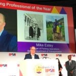 Mike Estey receives the award for the IPMI Parking Professional of the Year