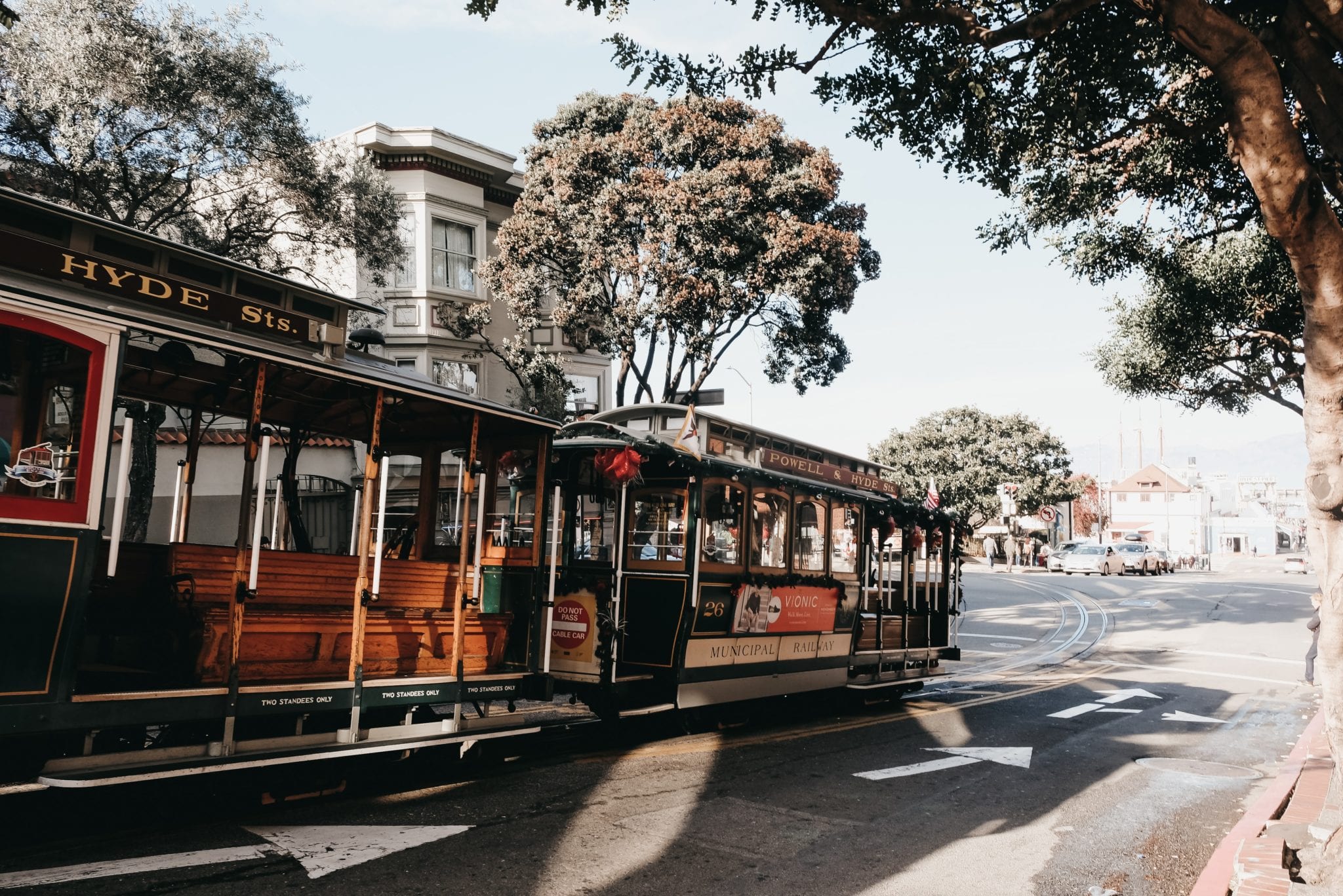 Sideview of San Francisco's Streetcar