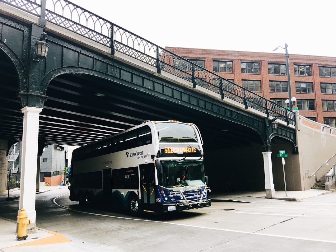 Bus Route 511 in a Downtown Seattle Underpass.