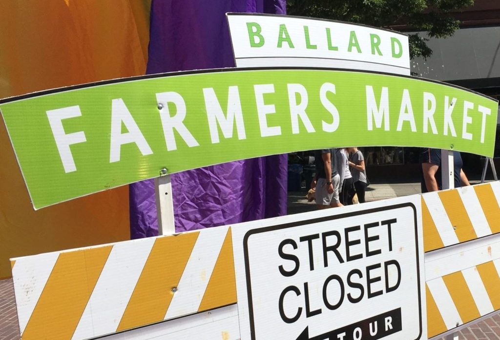 Ballard Farmers Market Sign