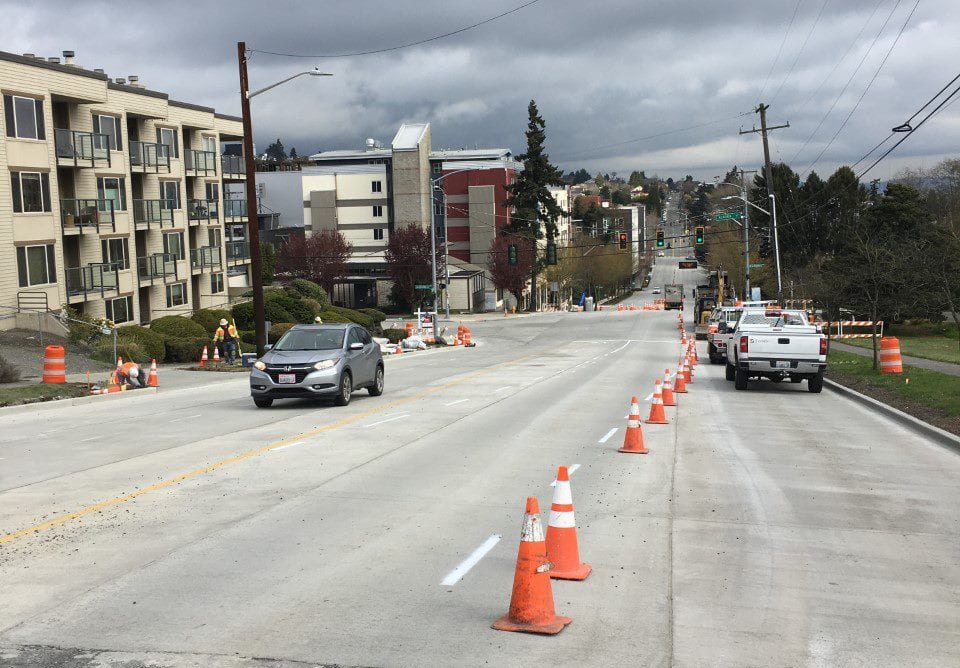 Nearly completed work on 35th Ave SW