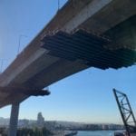 West Seattle High-Rise Bridge with newly added work platforms
