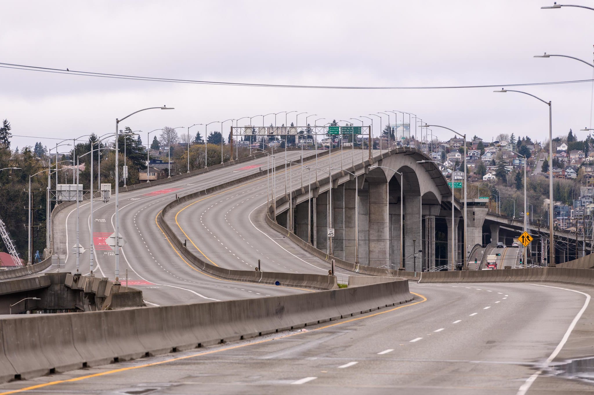 Photo of the West Seattle Bridge looking toward West Seattle | Photo by SDOT Flickr
