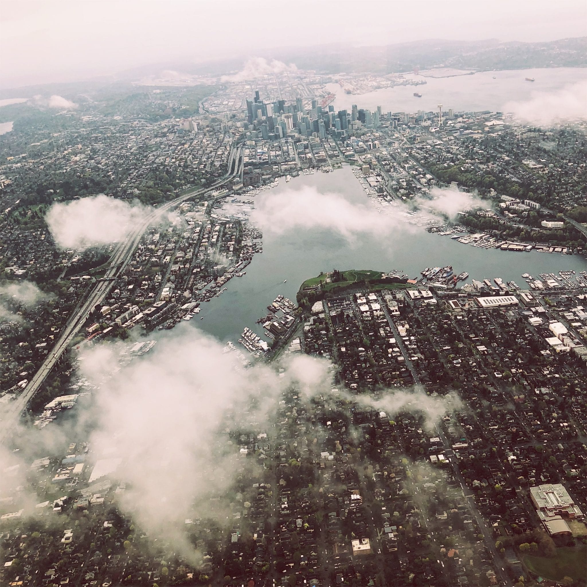Seattle viewed from above. Phoacto by Ryan Wilson on Unsplash