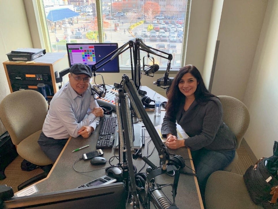 Sonia during an interview with Horacio Ahumada of Radio Luz 1680AM about the SR99 Tunnel tolls.