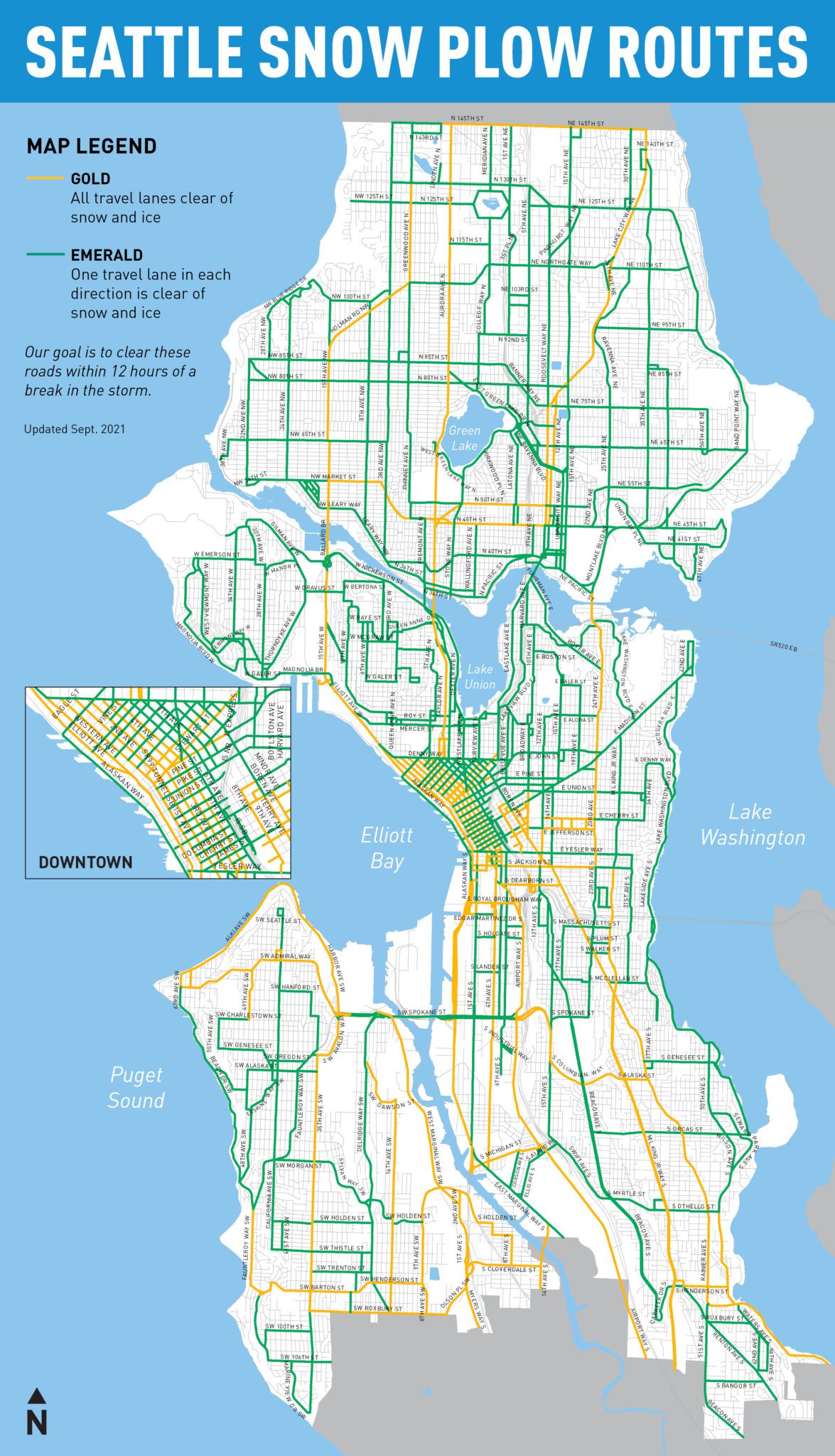 Seattle Snow Plow Route Map