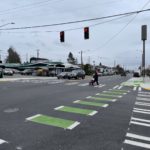 New bike connections at 15th Ave S and S Columbian Way intersection. Photo Credit: SDOT.