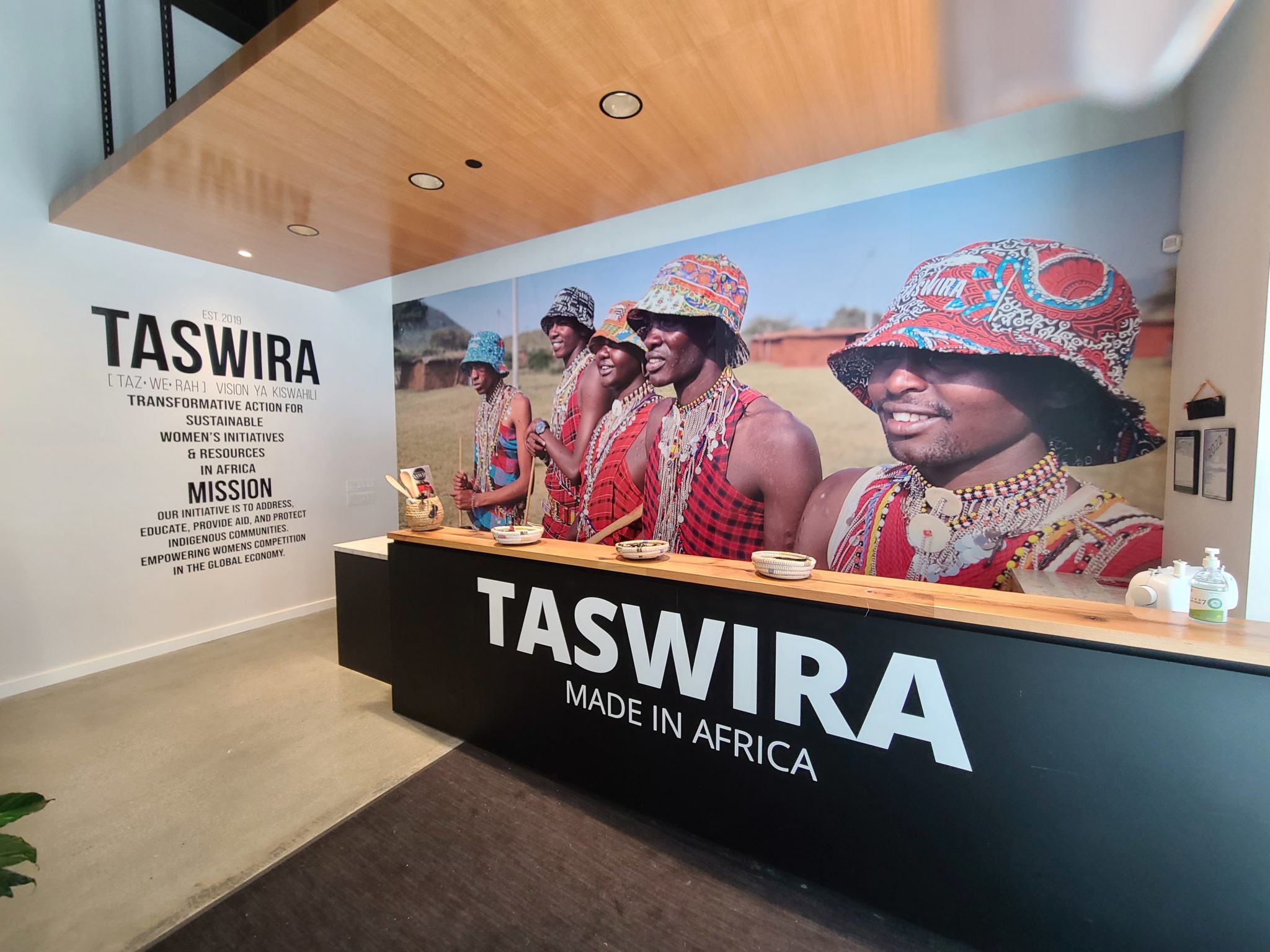 The Taswira pop-up shop, located in Seattle's Pioneer Square neighborhood.