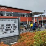 Genesee Hill Elementary was booming with bikers as the school celebrated the start of Bike Everywhere Month and students developed their biking skills.
