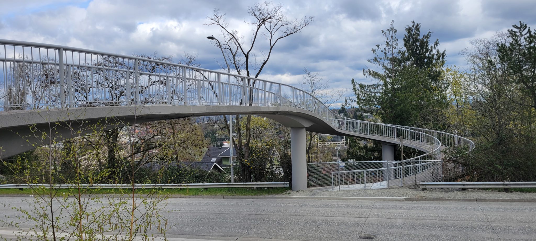 The SW Andover St Pedestrian and Bicycle Bridge.