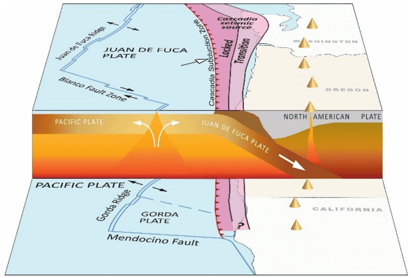 Graphic showing seismic activity. 