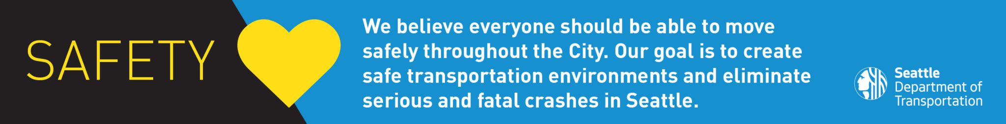 Graphic icon showcasing safety, one of SDOT's core values and goals.
