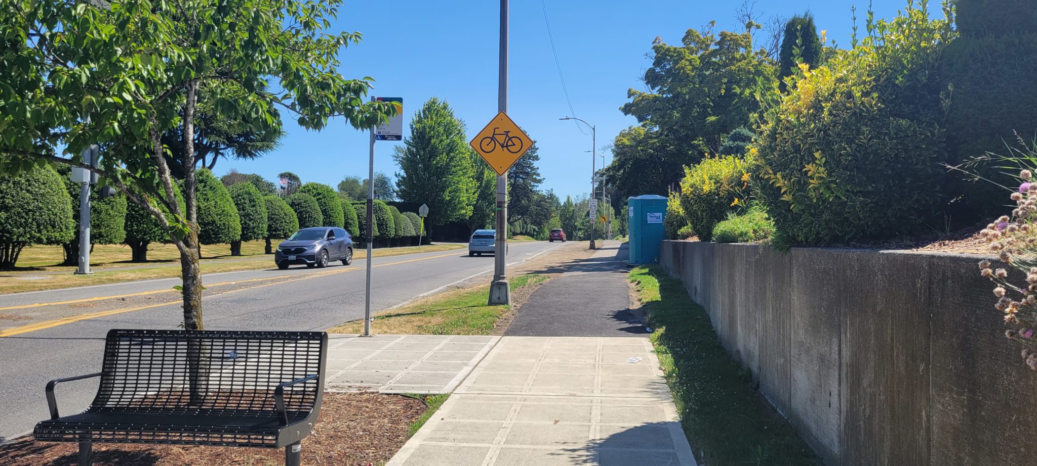 New sidewalk in West Seattle.