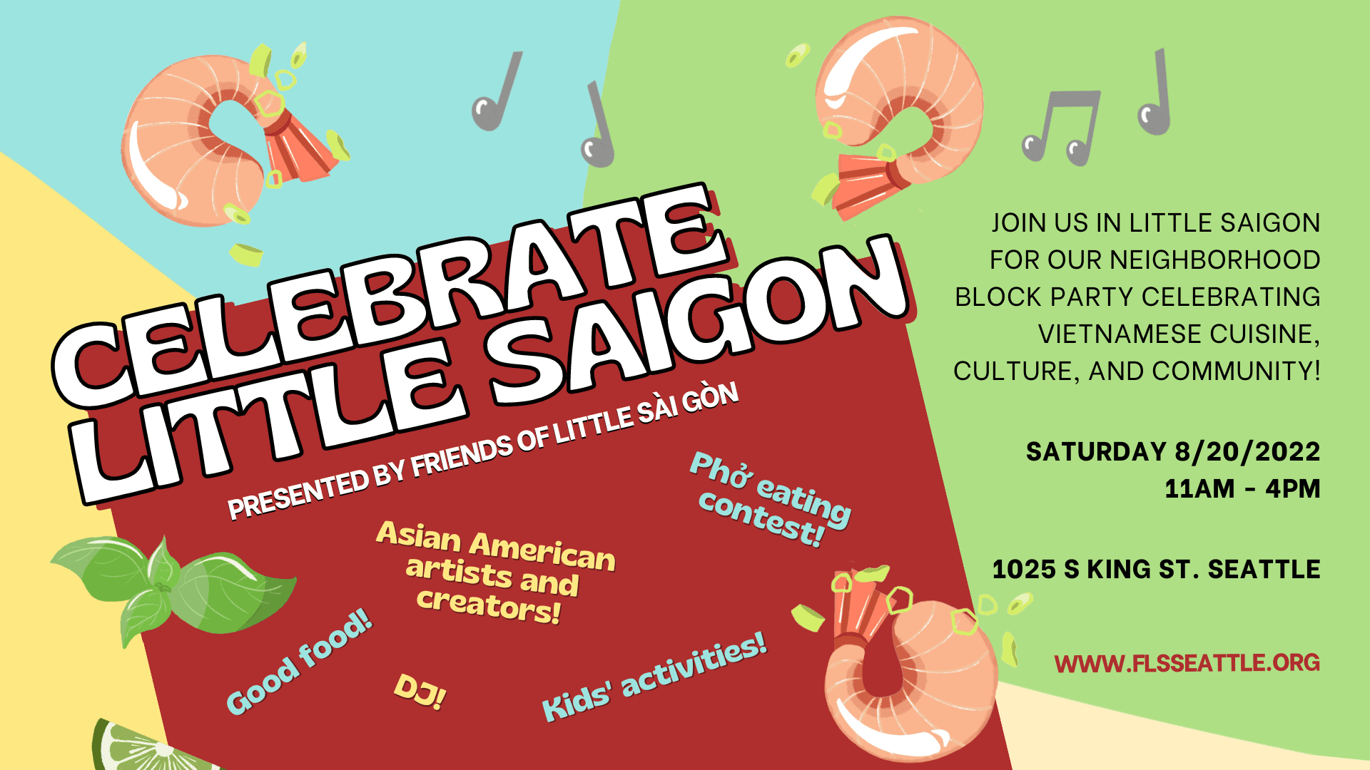 A poster highlighting Celebrate Little Saigon.