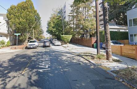 Before improvements on 14th Ave and E Remington Ct. Photo Credit: Google