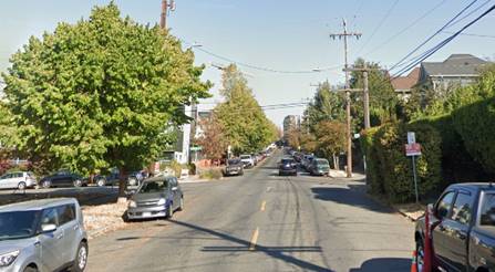 Before improvements on 14th Ave and E Marion St. Photo Credit: Google.